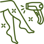 بعد إزالة الشعر مباشرةً